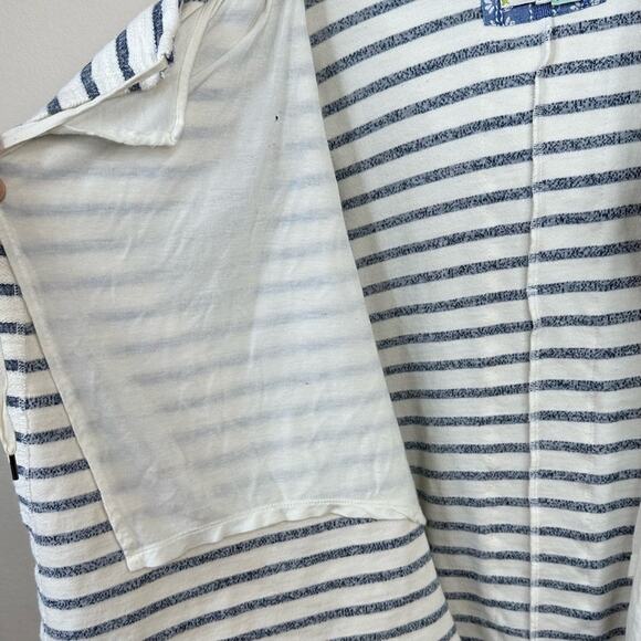 Anthropologie-Saturday Sunday Womens XS  Striped Cardigan Hood Layered Lace Boho - Picture 10 of 15